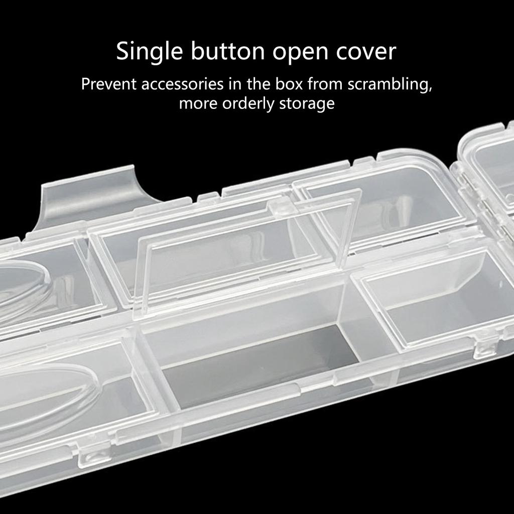Double Sided Fishing Tackle Box Baits Lures Organizers Case Fishing Tool Box for Tool, Fishing Tackle, Craft, Part