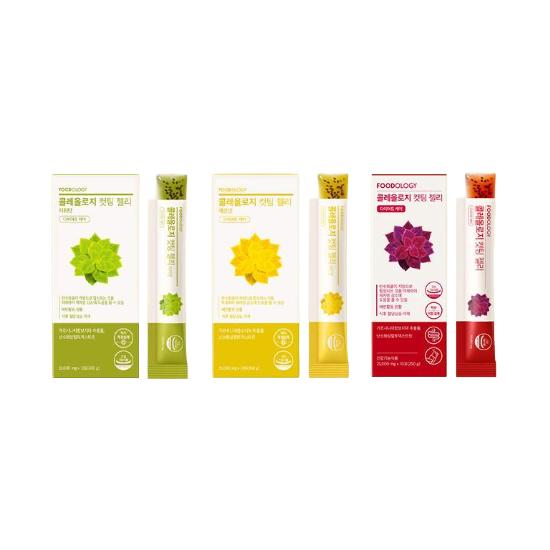 FOODOLOGY Coleology Cutting Jelly Pomegranate, Kiwi, Lemon 10 Sticks (10 Options)