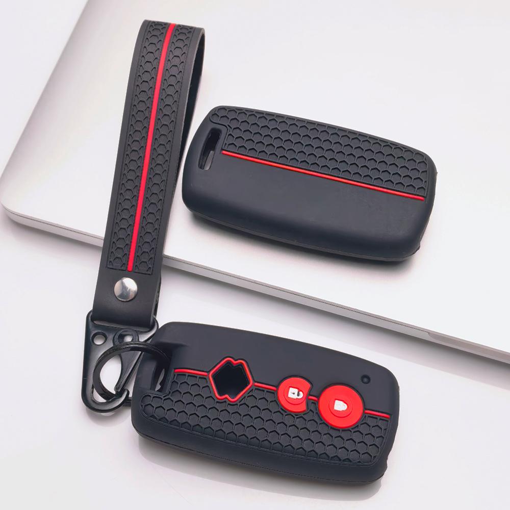 Key Fob Cover for Suzuki Swift SX4 Grand Vitara Jimny Wagon Alto Splash with Keychain Anti-Scratch Guard Shockproof Protection Soft Grip Texture