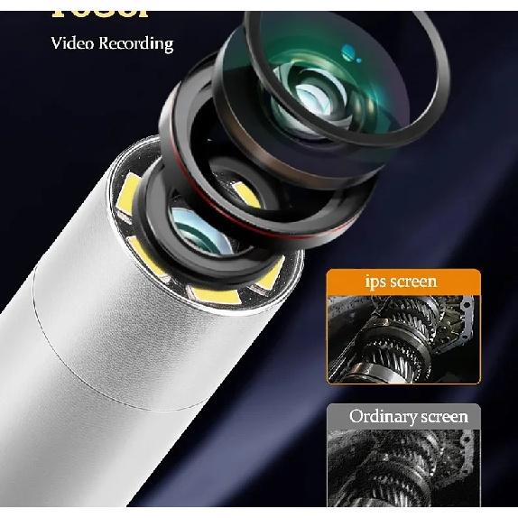 360 ° Rotating Dual-lens Endoscope, 3.9/6.0MM 5-inch IPS Endoscope Inspection Camera, Automotive Mechanical Industrial Endoscope