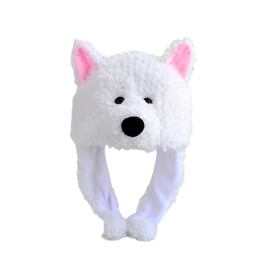 Cute Puppy Plush Hat Girl Birthday Gift