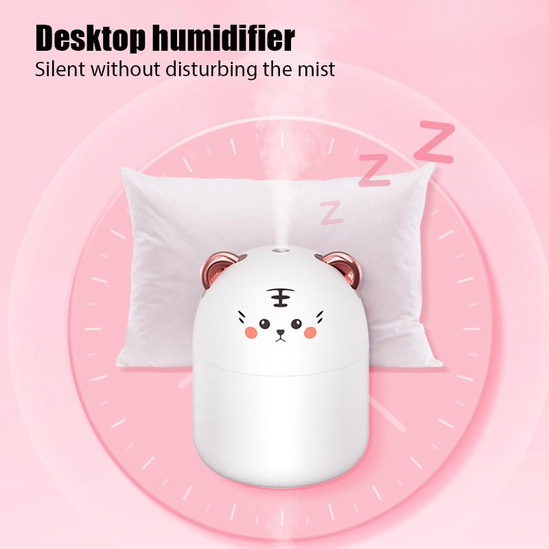 Cute Pet Humidifier Mini Office Desktop Essential Oil Aroma Diffuser Car Purifier Air Humidification USB Small Home Fog Sprayer