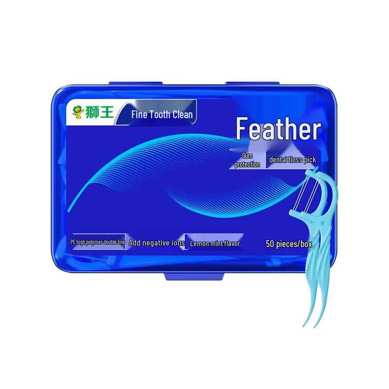 Lion Feather Dental Floss Picks