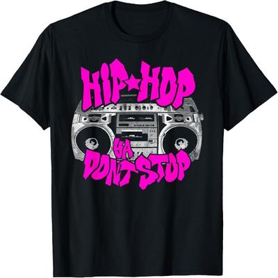 Hip Hop Ya Don't Stop, Old School 80s 90s Boombox Breakdance T-Shirt