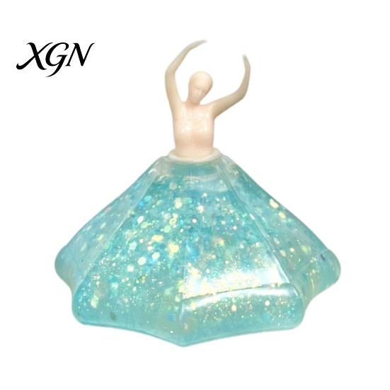 Ballettänzer Schreibtischornament Stressabbau Spielzeug, Tänzerin Knetspielzeug mit Glitzer-Dekor Kleid, Sensorisches Fidget zur Dekoration Weich