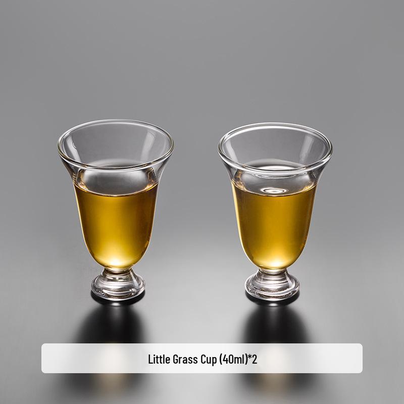Glass Teapot with Heat-Resistant Handle, Tea Separation Set, Small Hand-Held Brewing Pot