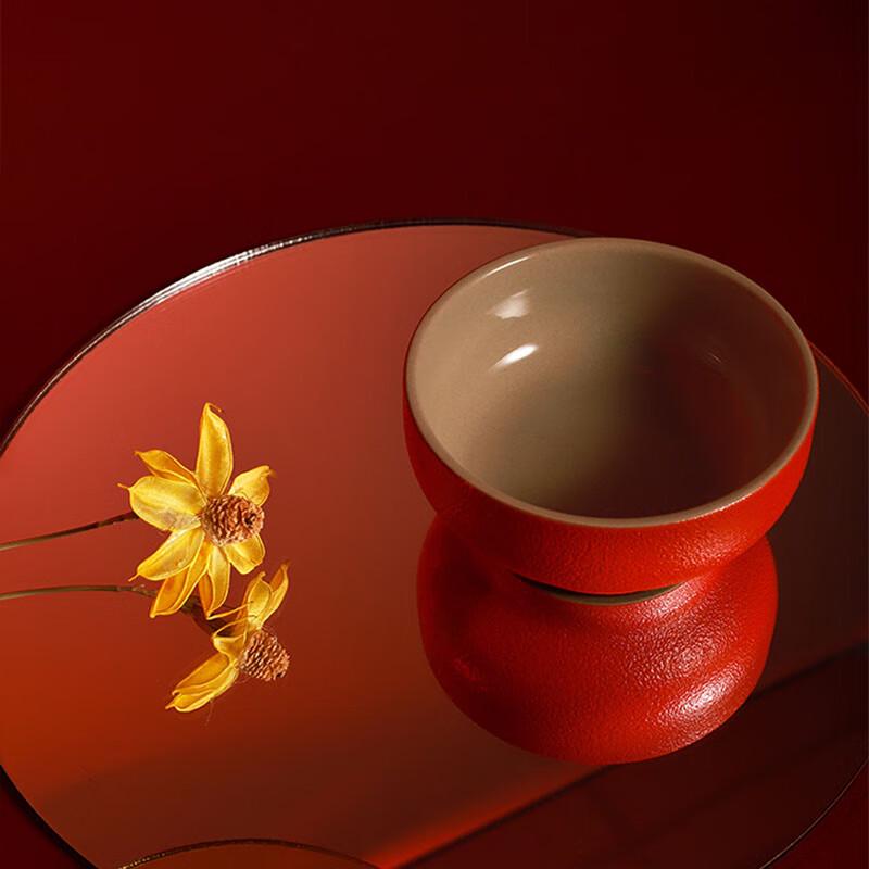 Chinese Style Matte Glaze Tea Set with Tray