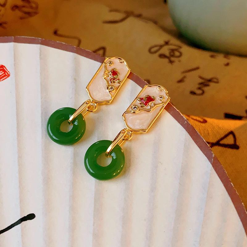 Elegantní perlové náušnice ve stylu vodní kapky – všestranný čínský styl s moderním a klasickým kroucením