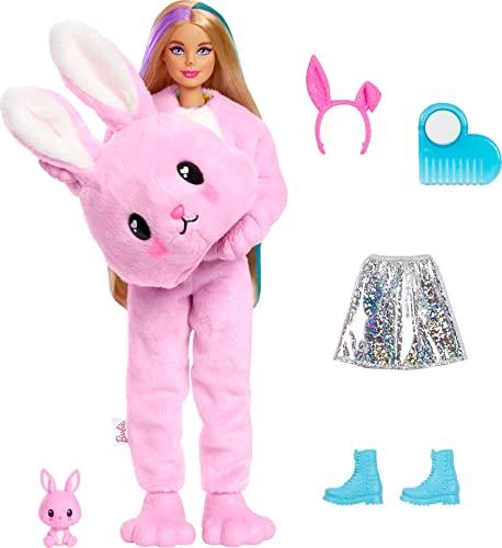 Barbie Cutie Reveal Fashion Doll with Bunny Plush