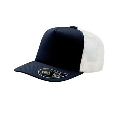 Record Mid Visor 5 Panel Trucker Cap