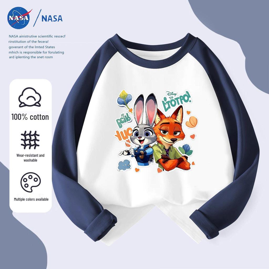 NASA Cartoon Handsome Nick & Cute Judy Patchwork Long Sleeve for Kids