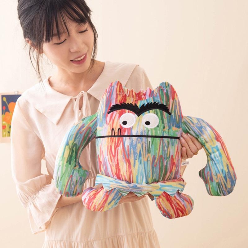 The Color Monster Plush Toy Soft And Huggable 15cm 25cm 35cm Options