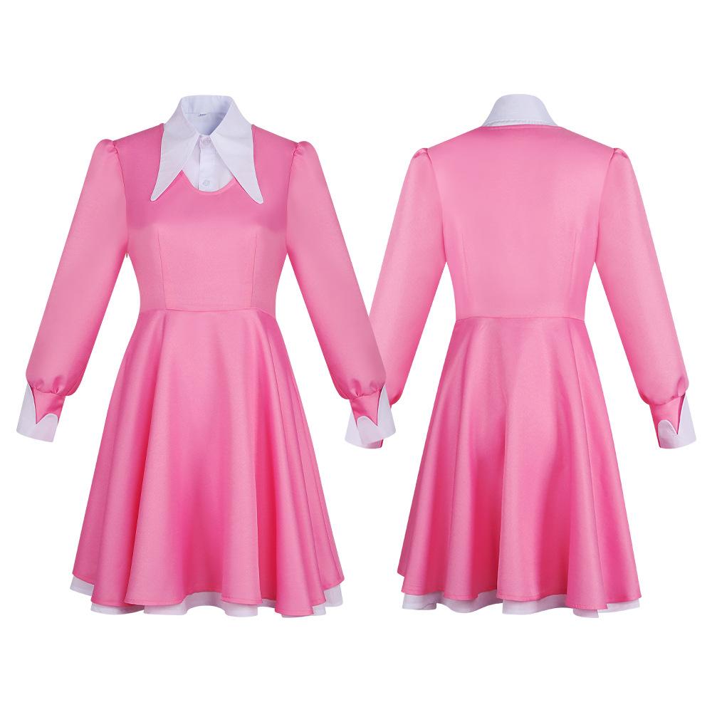 Cosplay Alice in Wonderland cos suit Alice fantasy adventure long pink dress cosplay costume