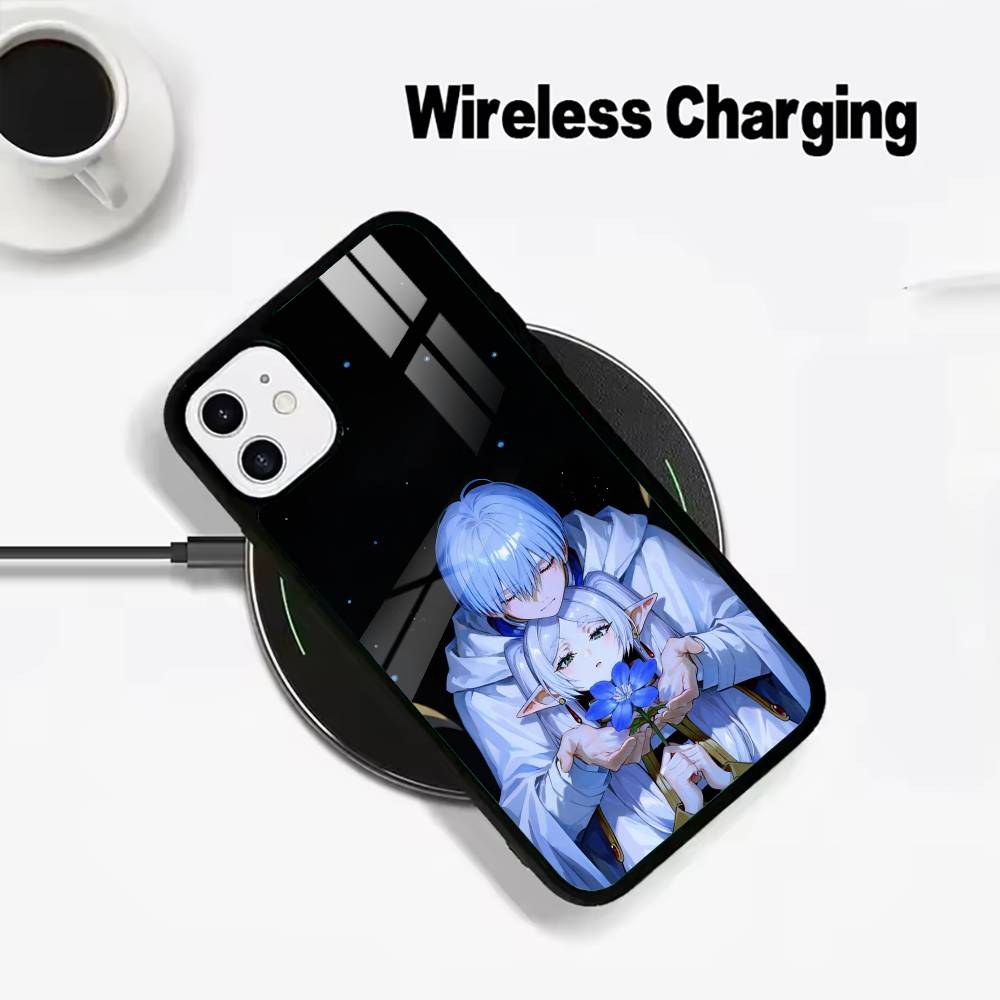 B-Beyond Journey F-Frieren And Fern Wireless charging phone case compatible with iPhone 17/16/15/14/13/12/11