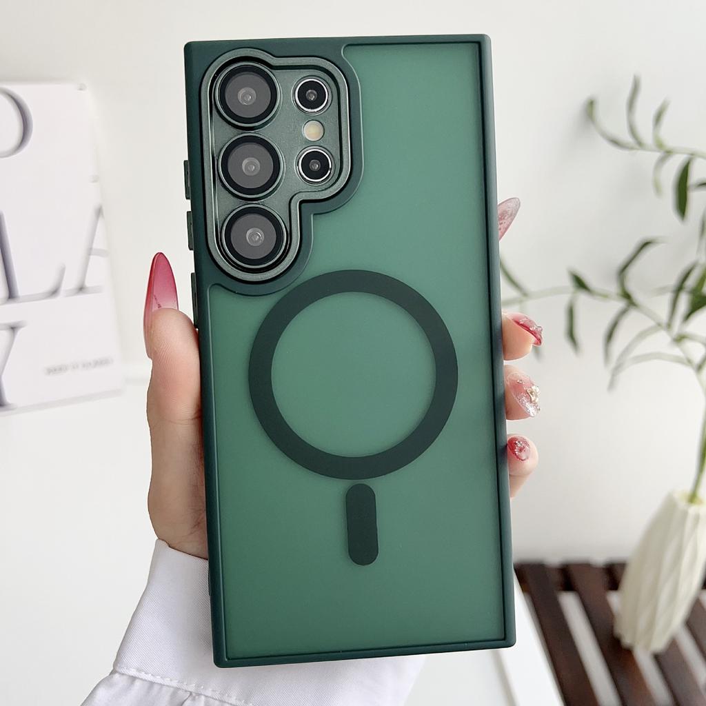 Simple Yadun Magnetic Skin absorbing Matte Suitable for Samsung S24u Mobile Phone Case S25EDGE Lens Film Anti Fall Case A55