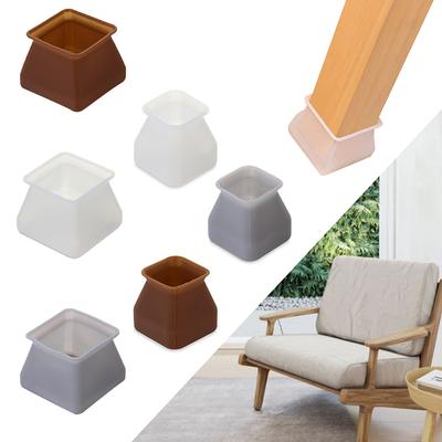 16/24/32pcs Silicone Chair Foot Caps Covers Non-slip Furniture Feet Pads Floor Protectors Table Leg Bottom Caps Furniture Parts