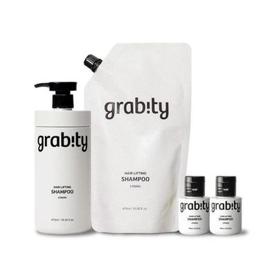 Gravity Hair Lifting Shampoo Starkes Nachfüllset (475ml Produkt + 475ml Nachfüllpackung + 2 Mini-Flaschen à 30ml)