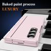 For Samsung Galaxy Z Fold4 5G PC Phone Case with Back Cover Kickstand and Tempered Glass Film