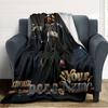Name Custom Snoop Dogg Print Flannel Blanket High Quality Warm Comfortable Cover for All Seasons Perfect for Gifts Home Decor