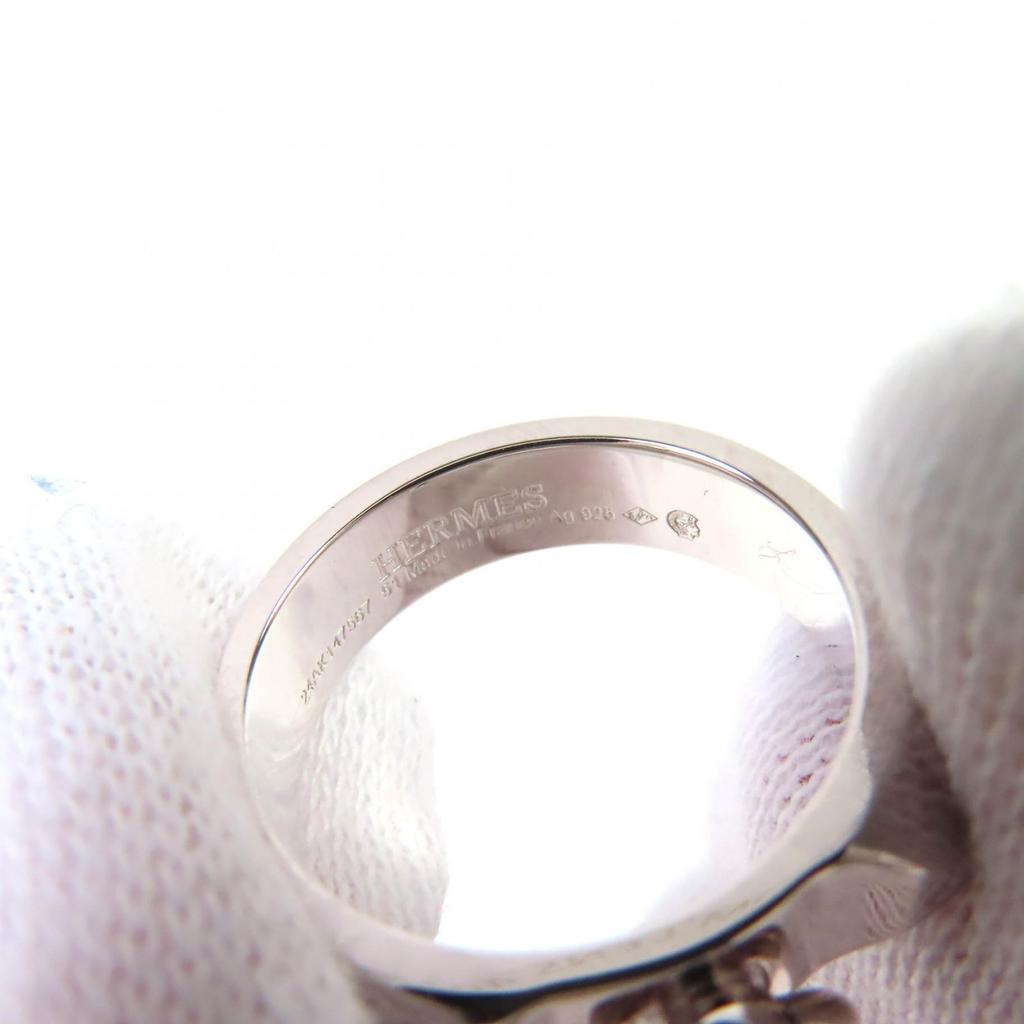 Excellent HERMES Ring Collier De Cyan PM Silver AG925 Women 24AK147567 Used