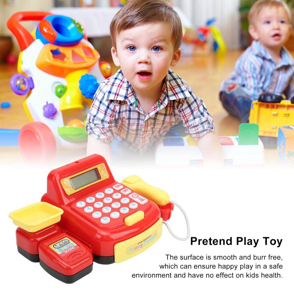 JAWL Kids Cash Register Safe and Educational Mini Cash Register Toy for Home Ages 3 and Up Toy, Use,