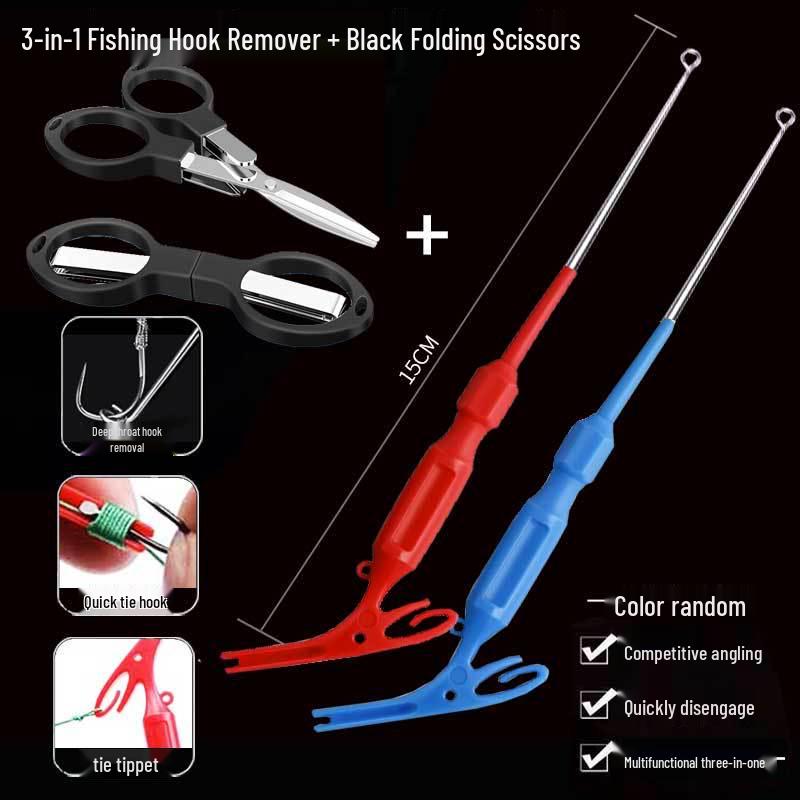 Compact Foldable Stainless Steel Fishing Scissors: Multi-functional for PE Line, Lead Sheet, and Line Ends