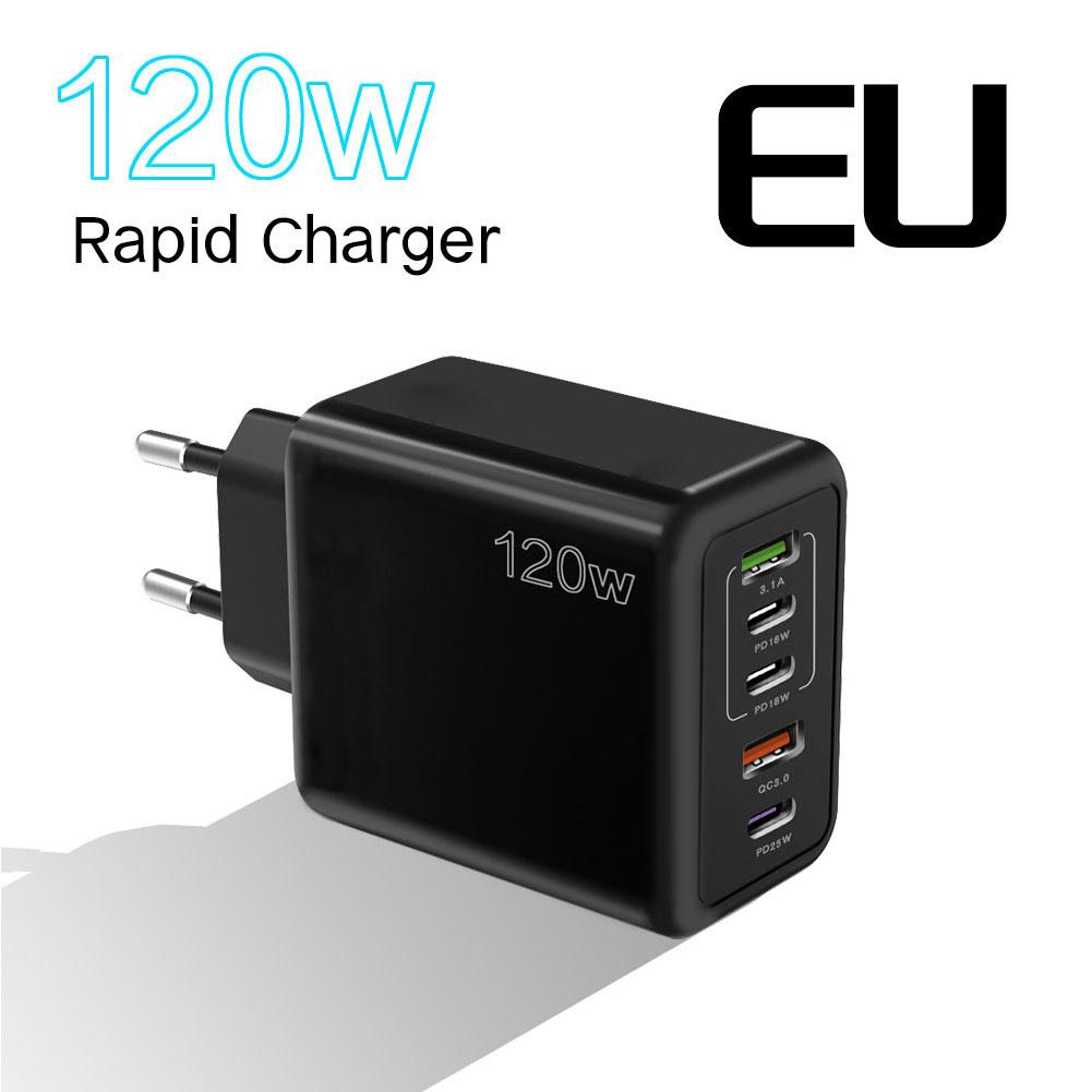 USB C Charger 120W Fast Charging Type C PD QC3.0 Mobile For IPhone Adapter Realme D3Z2