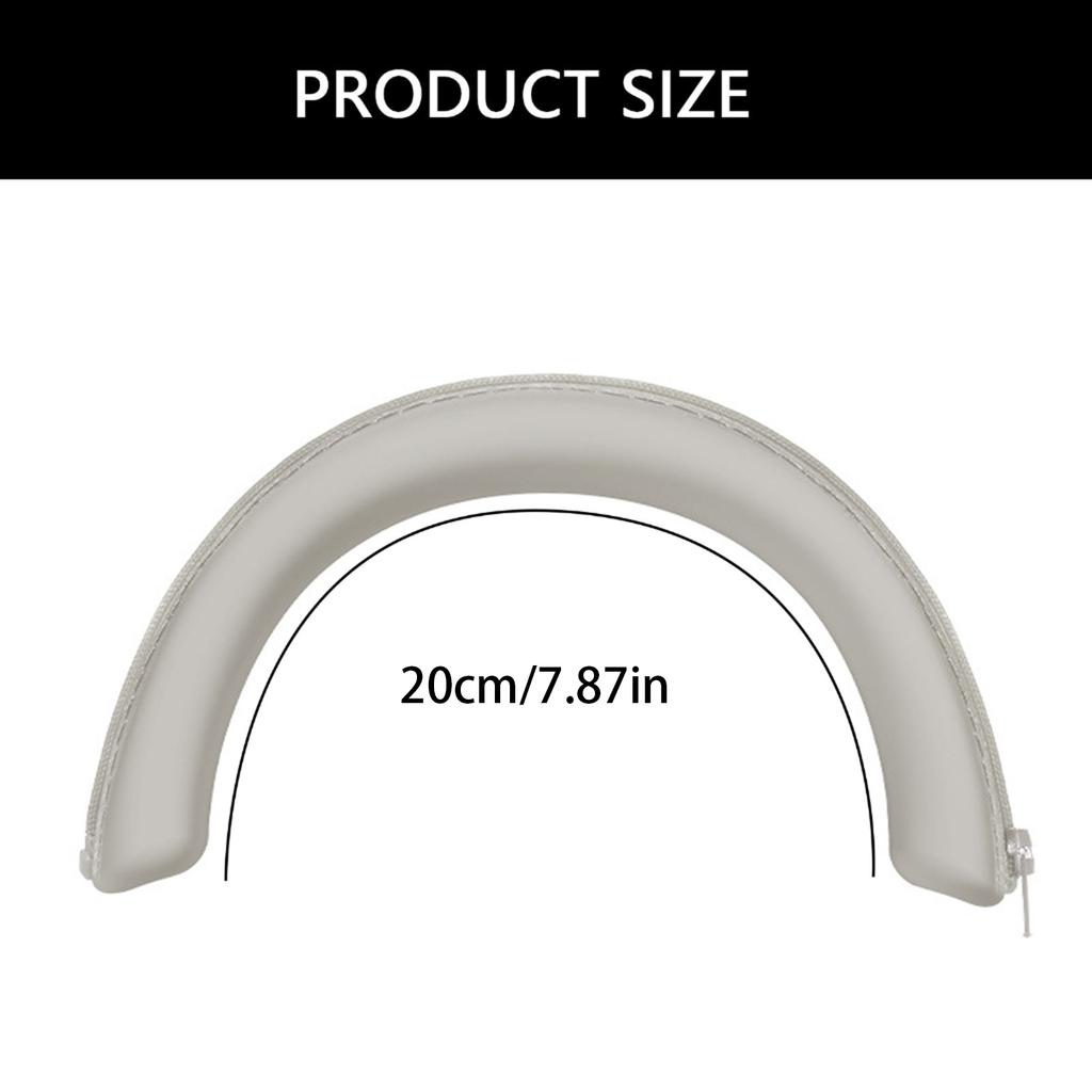 Headphone Headband Head Beam Silicone Cover for WH-1000XM6 Headsets Headband Protectors with Zippers Cover
