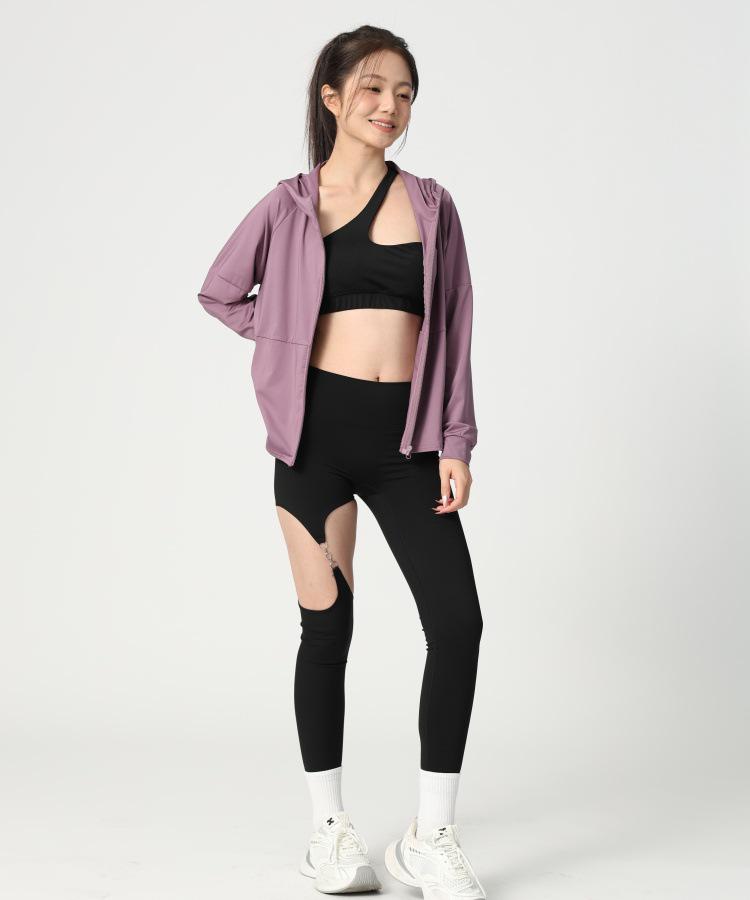 Women's Loose Fit Hooded Sports Jacket - Zipper Cardigan for Yoga, Running, Quick-Dry Fitness Long Sleeve Top