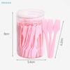 100 Pcs/Jar Mud Film Shovel - Disposable Plastic Spatula for Facial Mask Application,  Eye Facial Makeup Skin Care Tool
