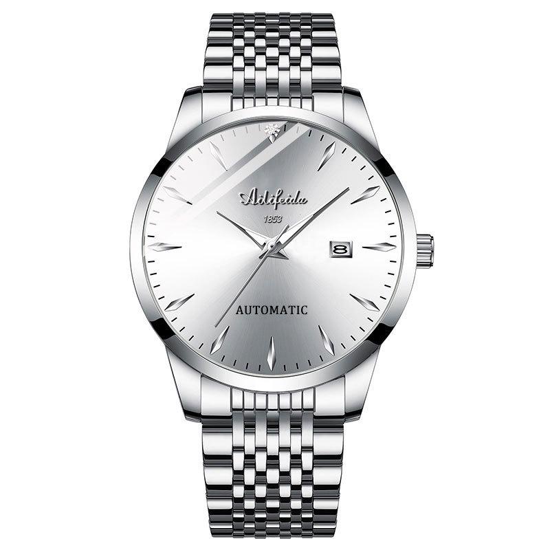 Aili Feida Men's Luminous Quartz Watch with Transparent Back and Hollow Design – Hot Selling On Douyin.