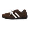 Lightweight soft baseplate shoes spring new soft-soled casual shoes burgundy low-top German training shoes