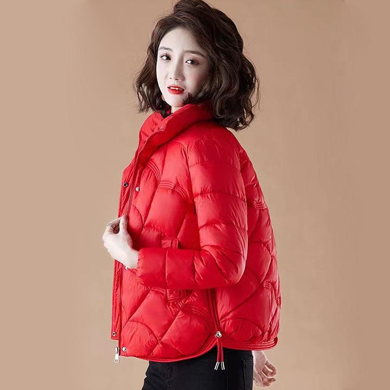 Down Cotton Jacket, Women's, Winter New Style, Lightweight, Casual, Warm Cotton Jacket, Versatile, Short, Small Cotton Jacket