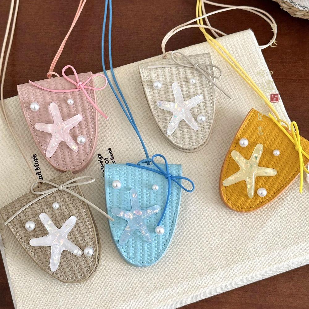 Anti-lost Pu Leather Magnetic Glasses Clip Sea Star Sunglasses Pendant Sunglasses Lanyard  Outdoor