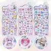 Shangle Rainbow Gradient Cute Cartoon 3D Crystal Embossed Sticker Decals