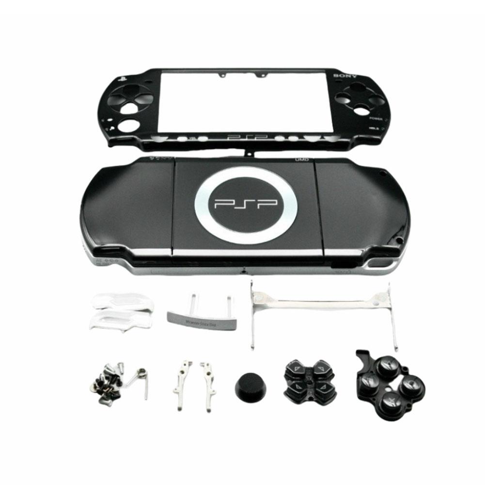 Housing Shell with Button Set Replacement for Psp 2000 Console Shell Faceplate Case Parts for Sony 2000 Repair Kit