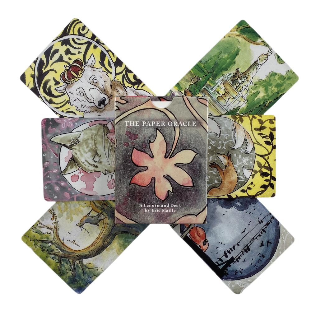 The Paper Oracle Cards Tarot Divination Deck English Vision Edition Board Playing Game For Party