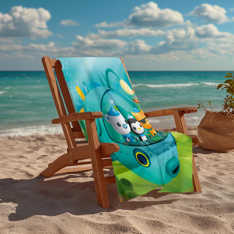Ultra-Soft Beach Towel with Octonauts Theme,Ideal for Pool - Camping, Diving - Perfect Travel Essential, Vibrant Beach Towel.