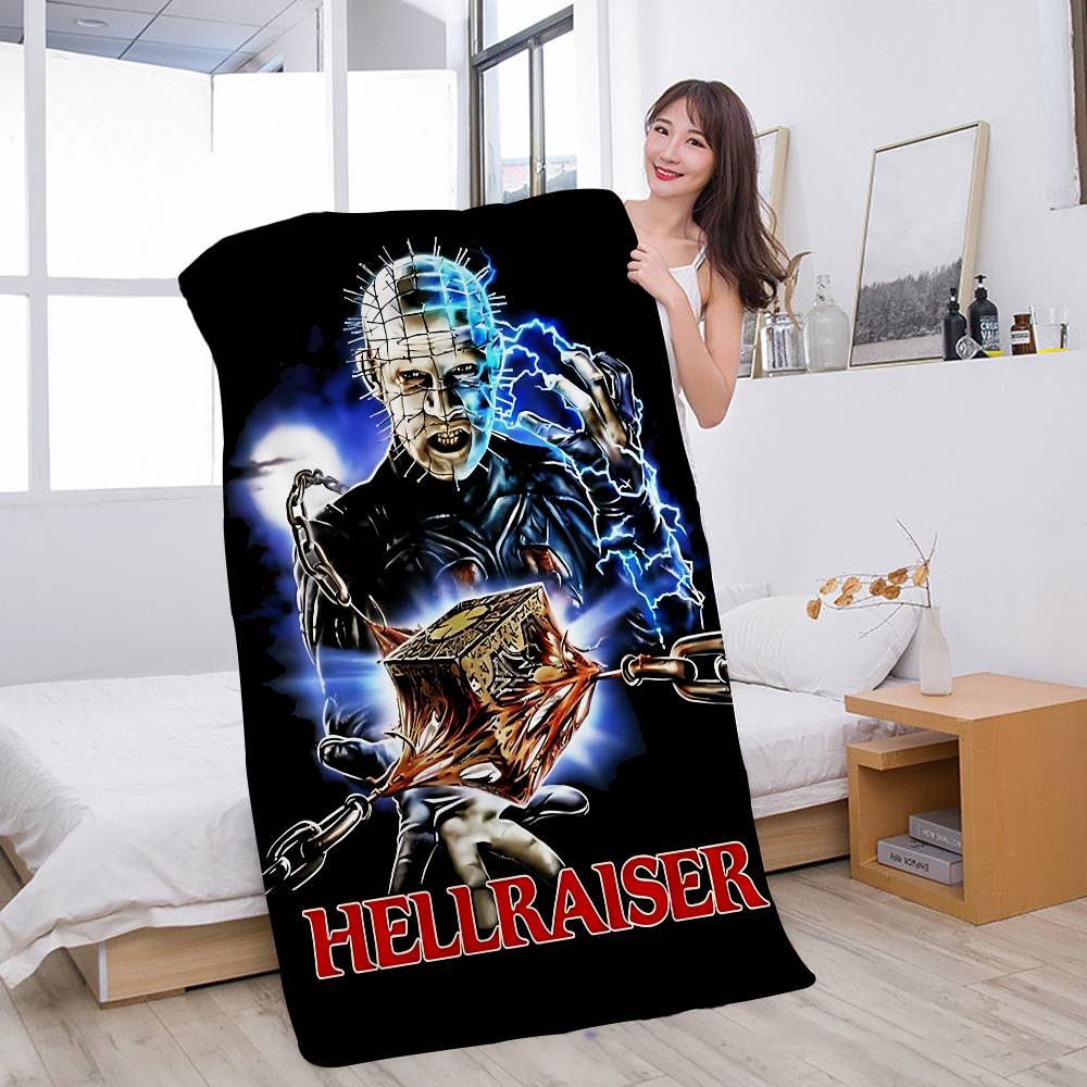 Classic H-Hellraiser Horror Movie Beach Towel Colorful Bath Towels for Girl Microfiber Quick Dry Sand Free Beach Yoga Spa
