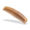 Engraved Old Peach Wood Comb for Hair Growth - Anti-Static, Curling & Styling, Home Use, with Logo