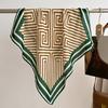 Luxury 70cm Small Cotton Hair Women Square Scarf  Print Neckerchief Ladies Neck Tie Hand Wrist Foulard Bandana Echarpe
