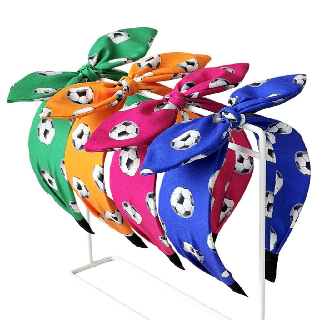 US-Canada-Mexico World Cup Football Bow Knot Headband - Sports & Daily Hair Accessory