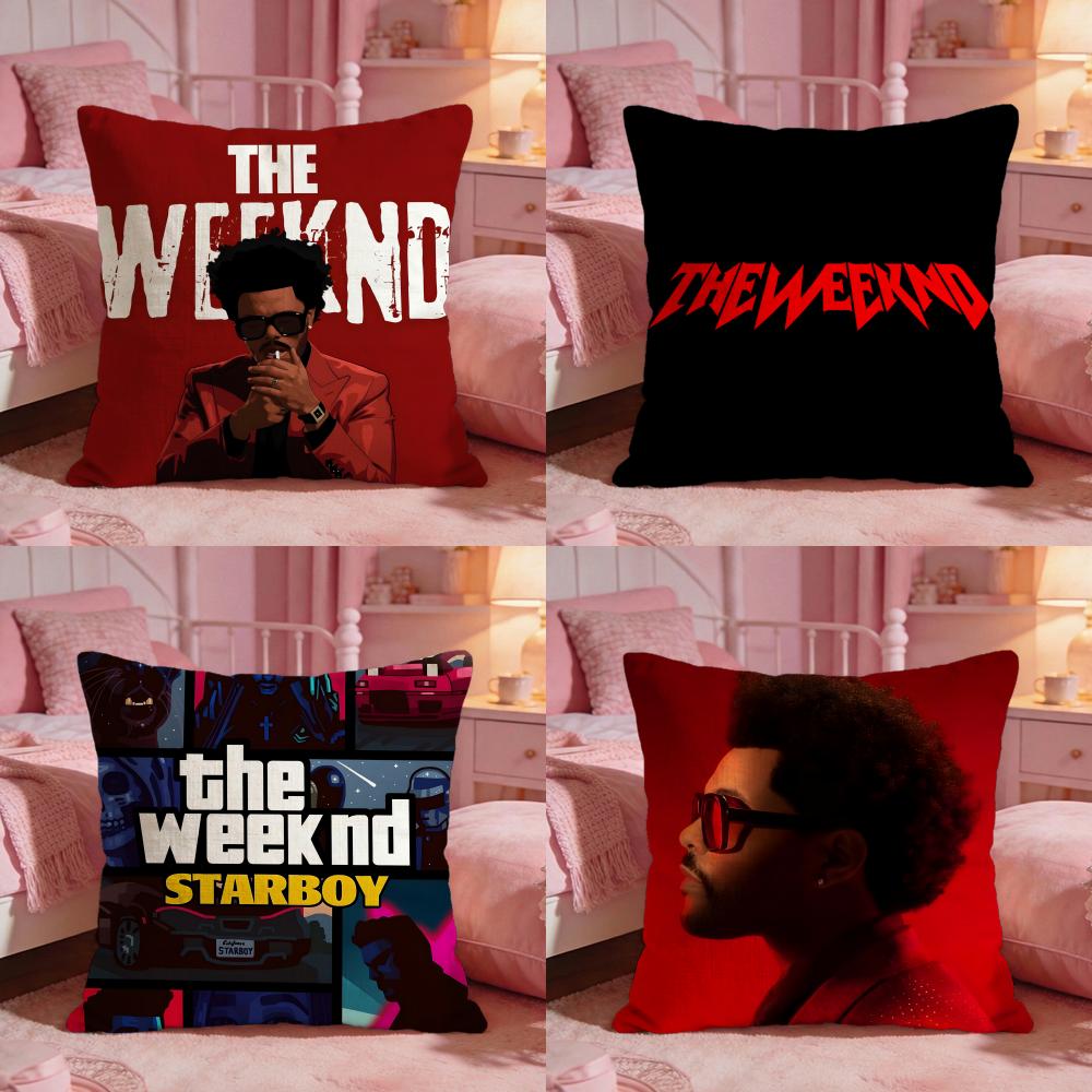 tThe Weeknd singer Cushion Cover Premium Comfort Reversible Pillow Cove Two in One Design for Any Room Car Interior