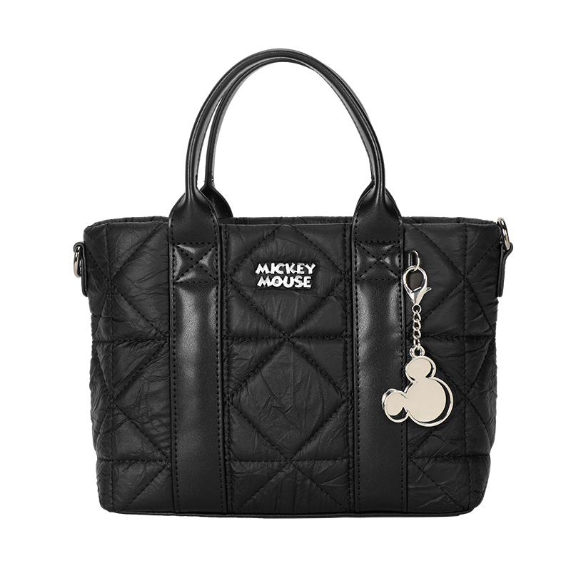 

Новая сумка-тоут на плечо из ПУ серии Disney Mickey, сумка через плечо, дамская сумка среднего размера, унисекс, черная DHF41119-A 22.1*7.6*18.0CM