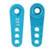 Aluminum Alloy RC Steering Servo Half Arm Horn 28.5mm 25T for   1Celsius10 Truck (Blue)
