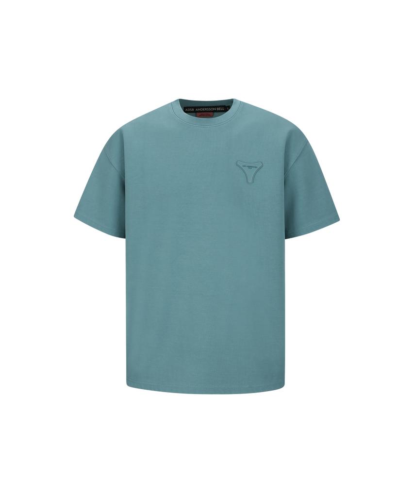 ADSB ANDERSSON BELL Unisex Stool Patch Logo T-Shirt Atb1230U(Blue)