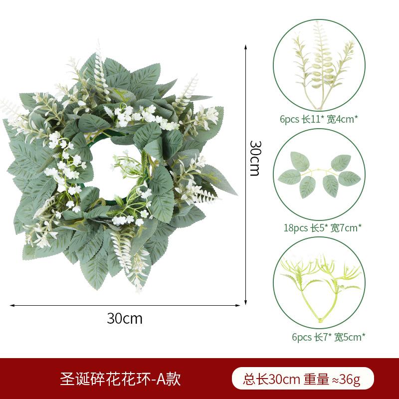 

Весенний искусственный венок Венок для свечи Эвкалиптовый венок Осока Рыбий хвост Персидская трава Американская вечеринка Венок-подсвечник
