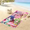 Tokyo Mew Mew Print Beach Towel, Large Soft Quick Dry Towel for Beach Camping Swimming
