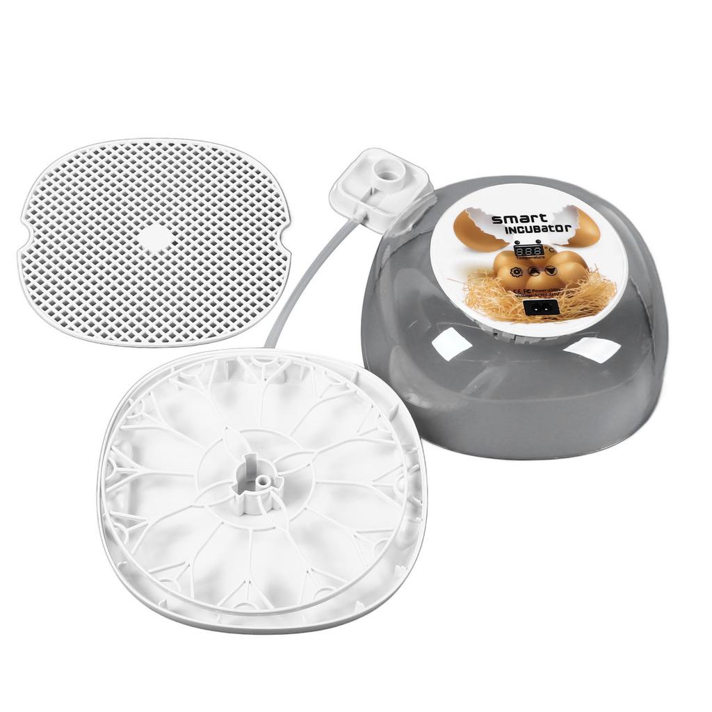 12 Egg Incubator Automatic Egg Turner Small Poultry Incubator 360 Degree View for Hatching Chicken