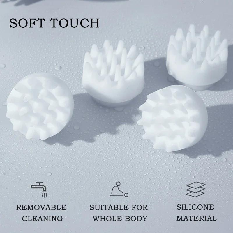 1PC Electric Head Massager Wireless Cat Scalp Massage Tool Waterproof Body Relax Shoulder Neck Deep Tissue Kneading Massager